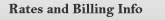 Rates and Billing Information